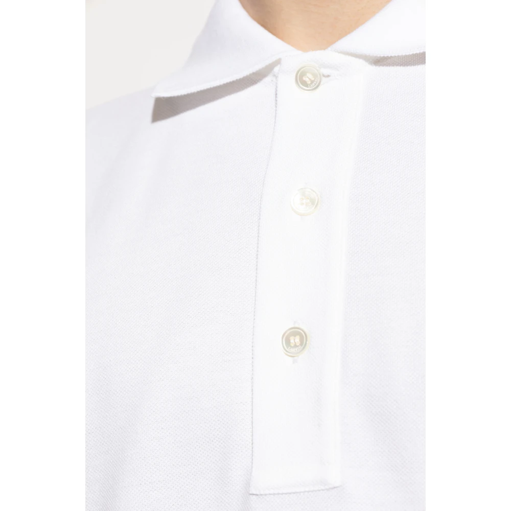 Lanvin Katoenen polo White Heren