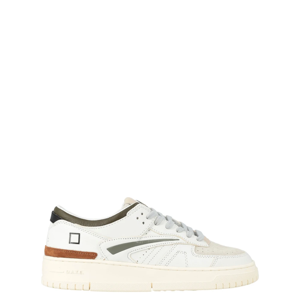 D.a.t.e. Witte leger gekleurde sneakers Heren Schoenen