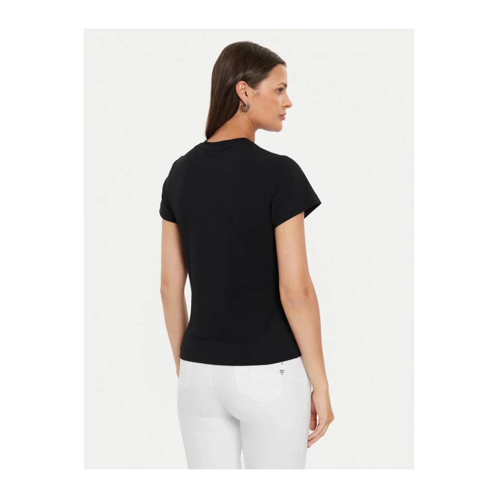 Guess Zwarte T-shirt Colette Slim Fit Black Dames
