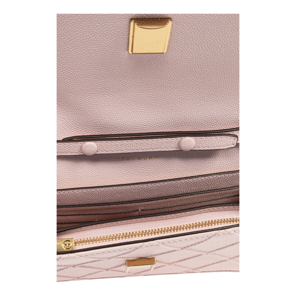 TORY BURCH Portemonnee aan een ketting Fleming Soft Pink Dames