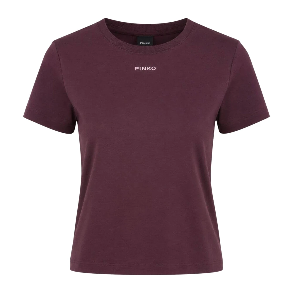 Pinko Donna Bordeaux - T-Shirt Con Logo - M - Immagine 2