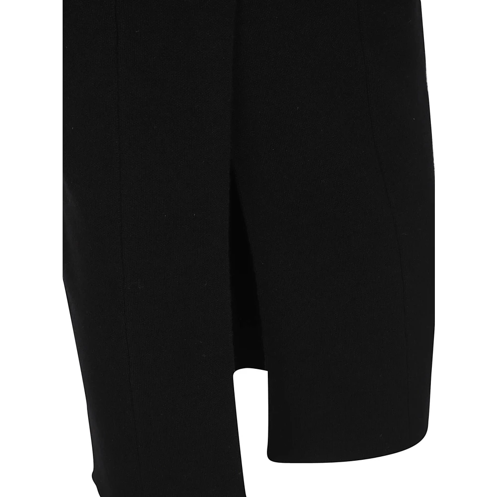 Laneus Wol Kasjmier Rok Zwart Italië Black Dames