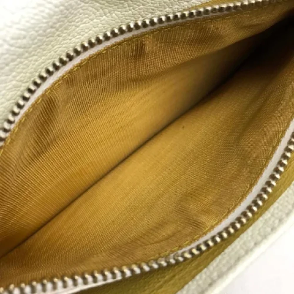 Bvlgari Vintage Pre-owned Leather wallets White Dames