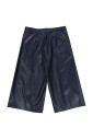 shorts-en-similicuir-bleu-mode-femme