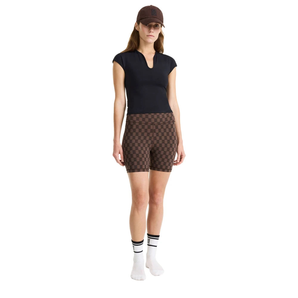 By Malene Birger Sportieve Donker Mahonie Shorts By Herenne Birger Brown Dames