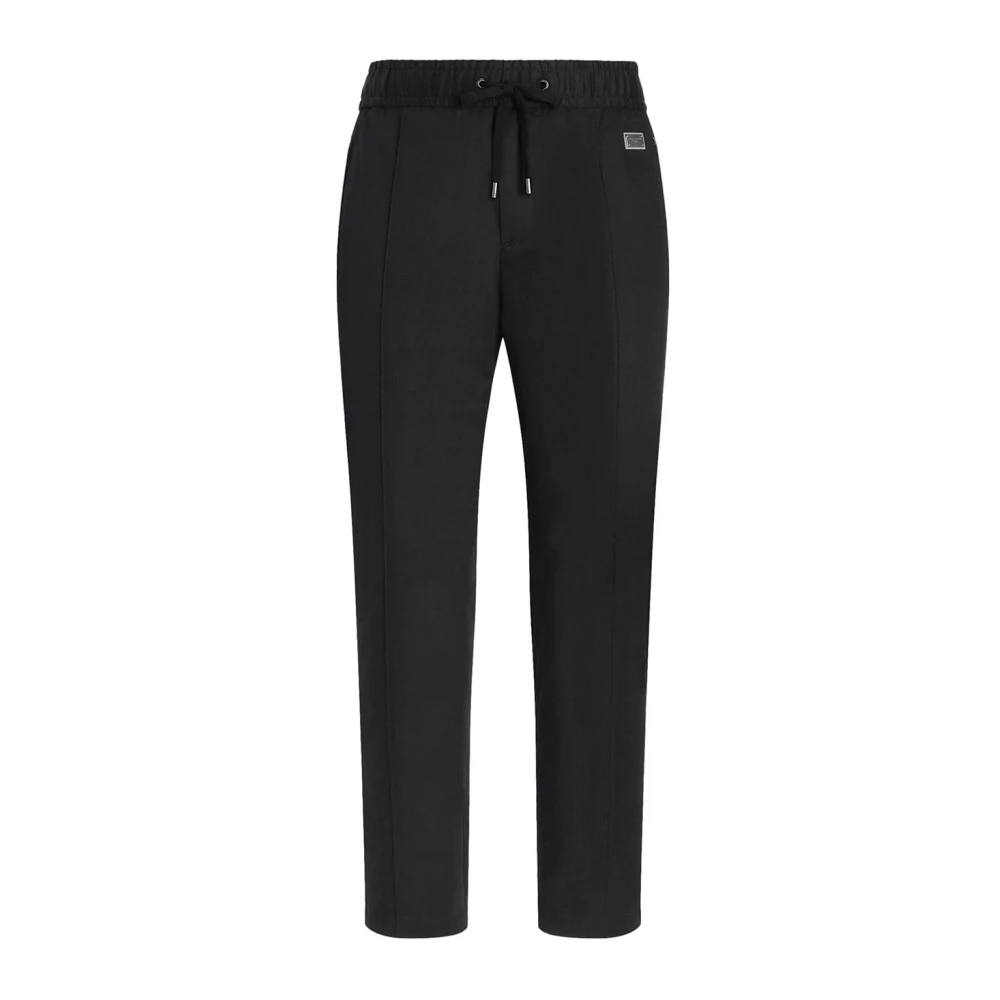 Dolce & Gabbana Men's Black Sweatpants,, Stylish Trousers For Large