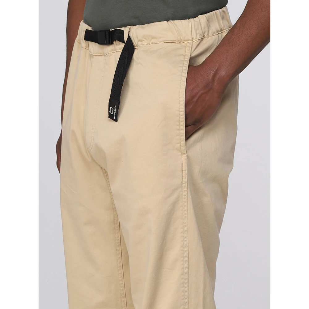 Woolrich Makkelijke Stijl Rechte Broek Beige Heren