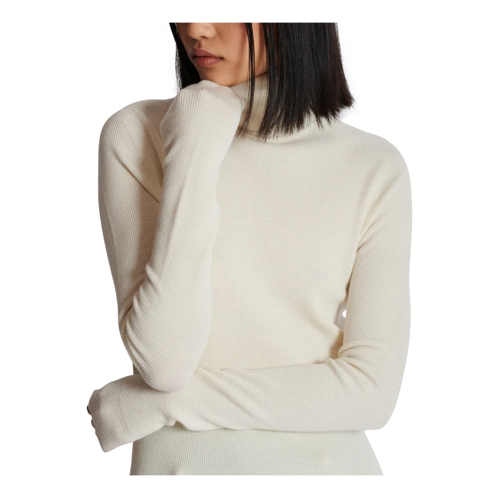 Balmain Gebreide coltrui Beige Dames