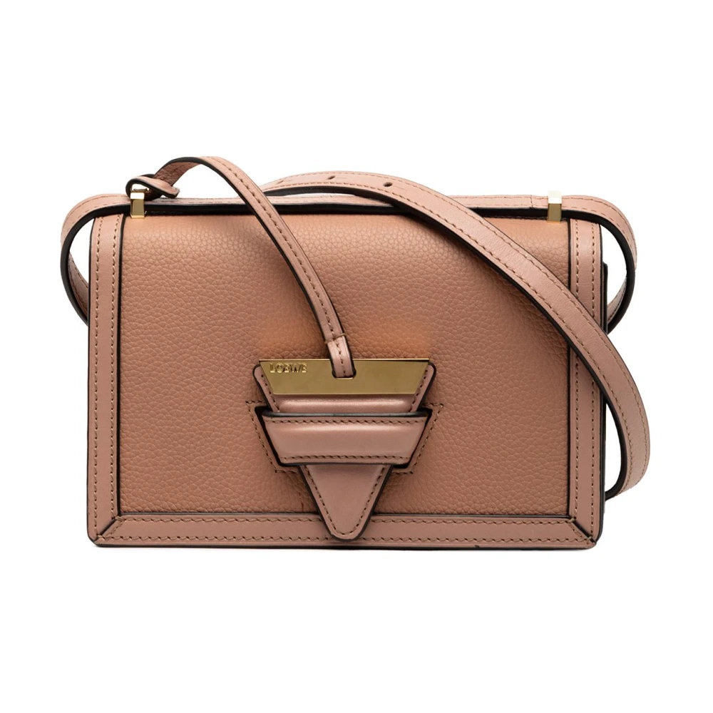 Loewe Pre-Owned Women's Brown Pre-Owned Structured Leather Bag