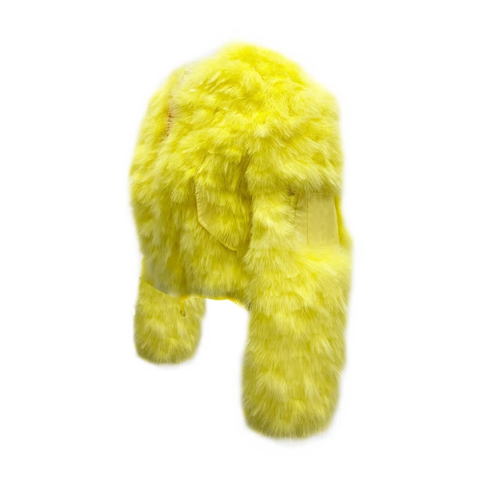 Dsquared2 Bomberjack met Veren en Rits Yellow Dames