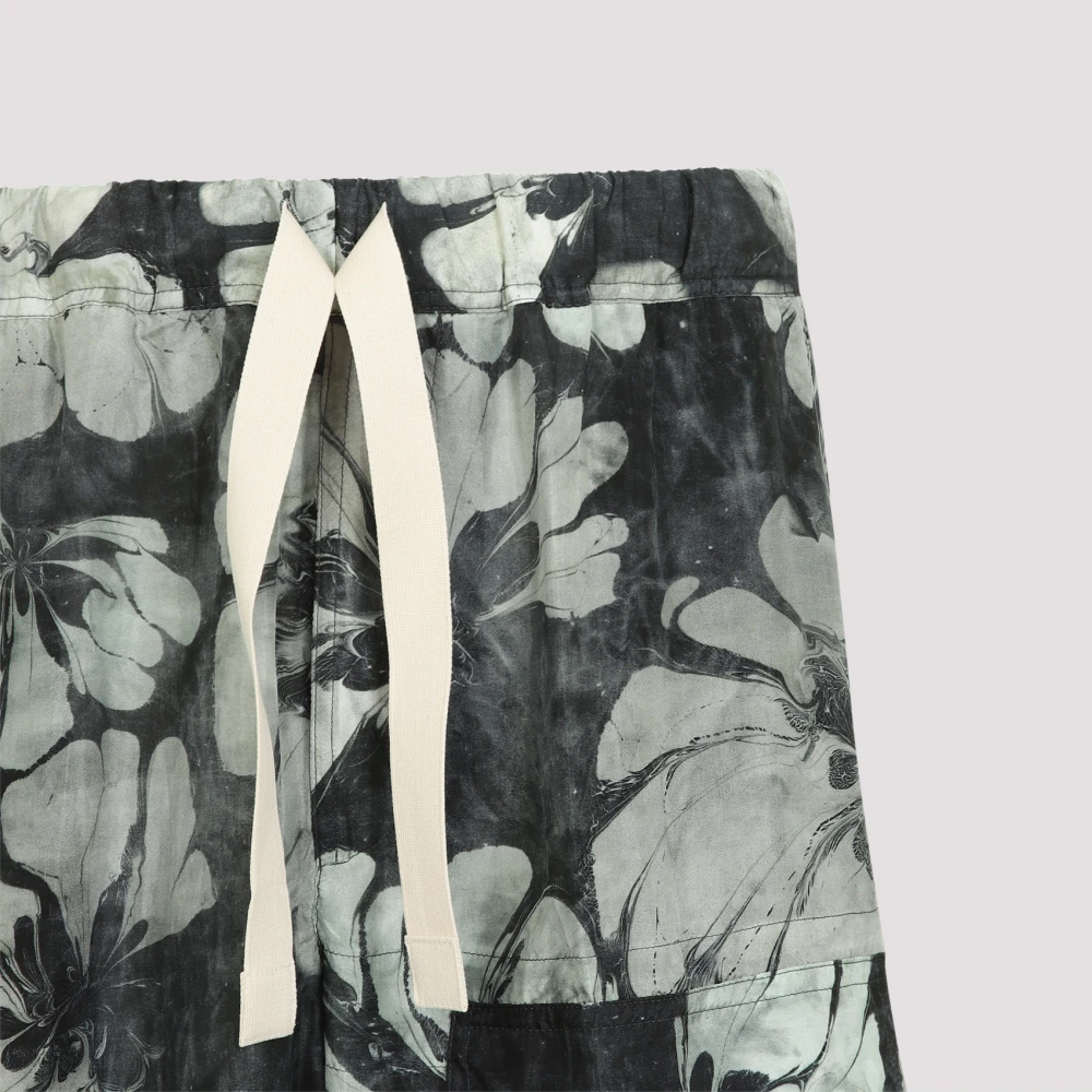 Dries Van Noten Groene Pannoch Broek Multicolor Heren