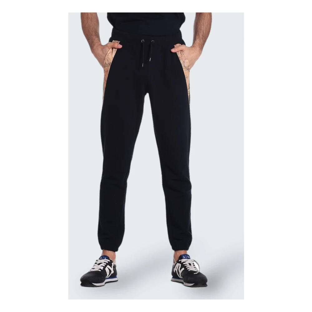 Alviero Martini 1a Classe Blauwe Geo Classic Joggingbroek Blue Heren