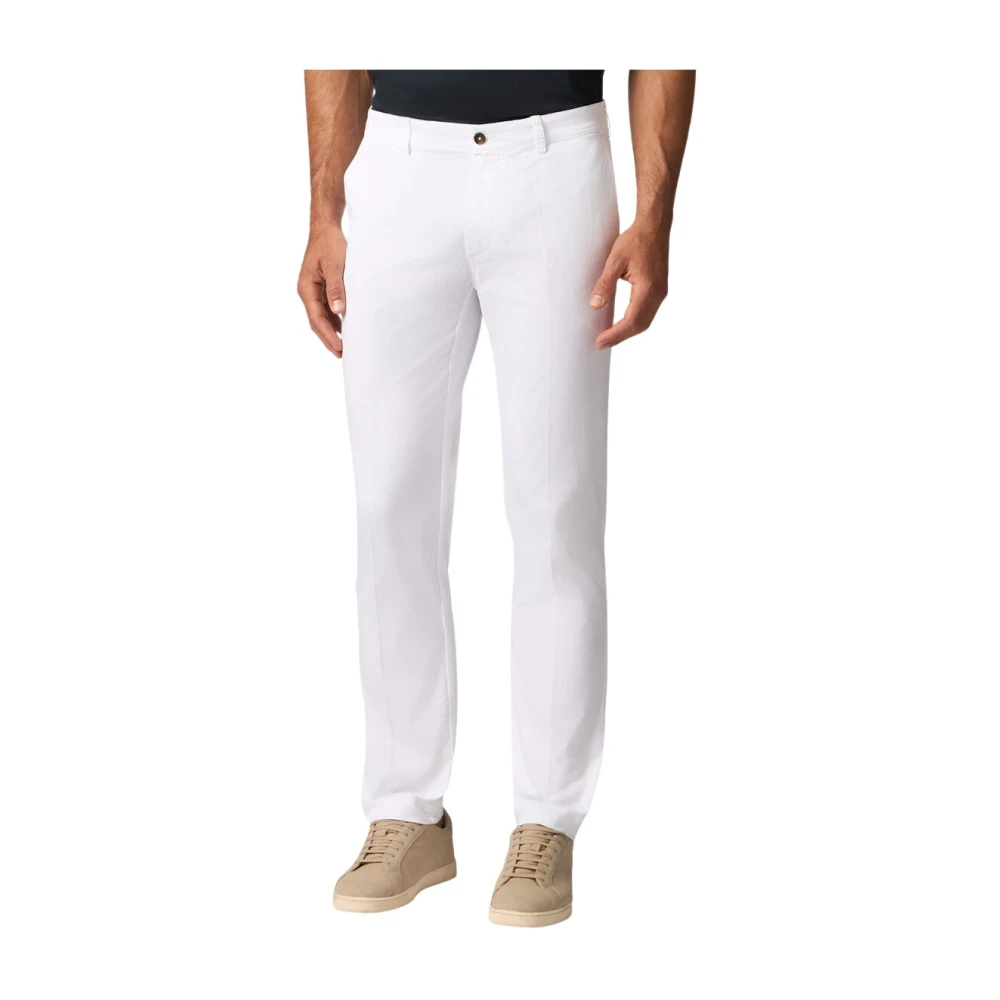 Brooks Brothers White Chinos, Male, W40, Regular Fit Stretch Cotton Gabardine Comfort Chino