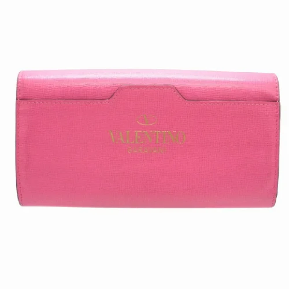 Valentino Vintage Pre-owned Leather wallets Pink Dames