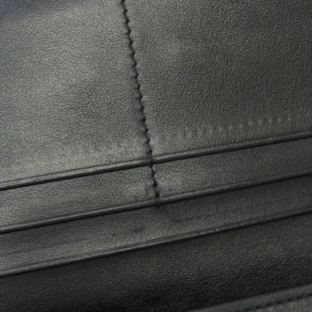 Prada Vintage Pre-owned Leather wallets Black Dames