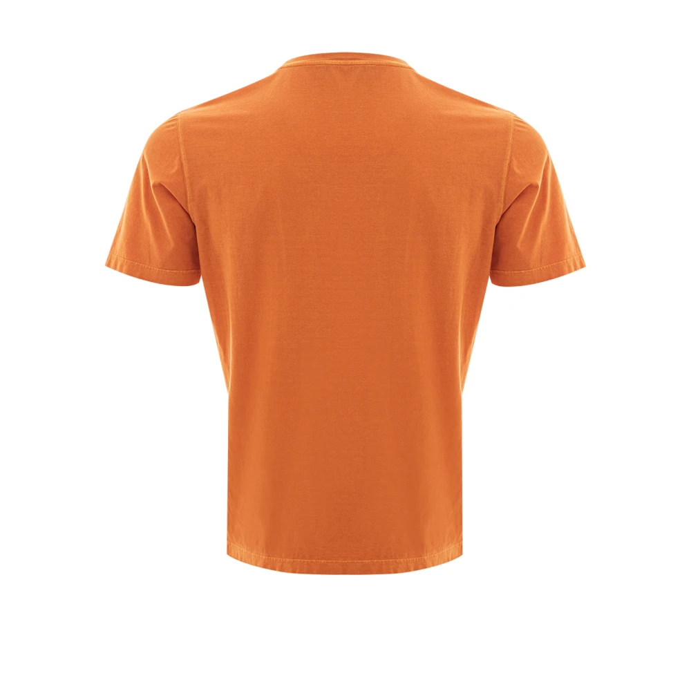 Gran Sasso Oranje Katoenen T-Shirt Orange Heren
