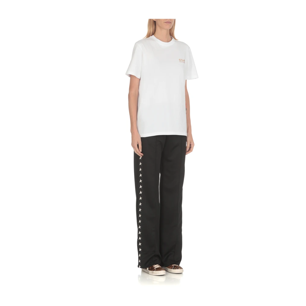 Golden Goose Star Wide Leg Jogging Pant Black Dames