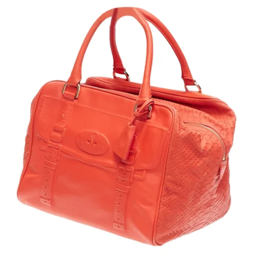 Mulberry Pre-owned Leather handbags Red Dames