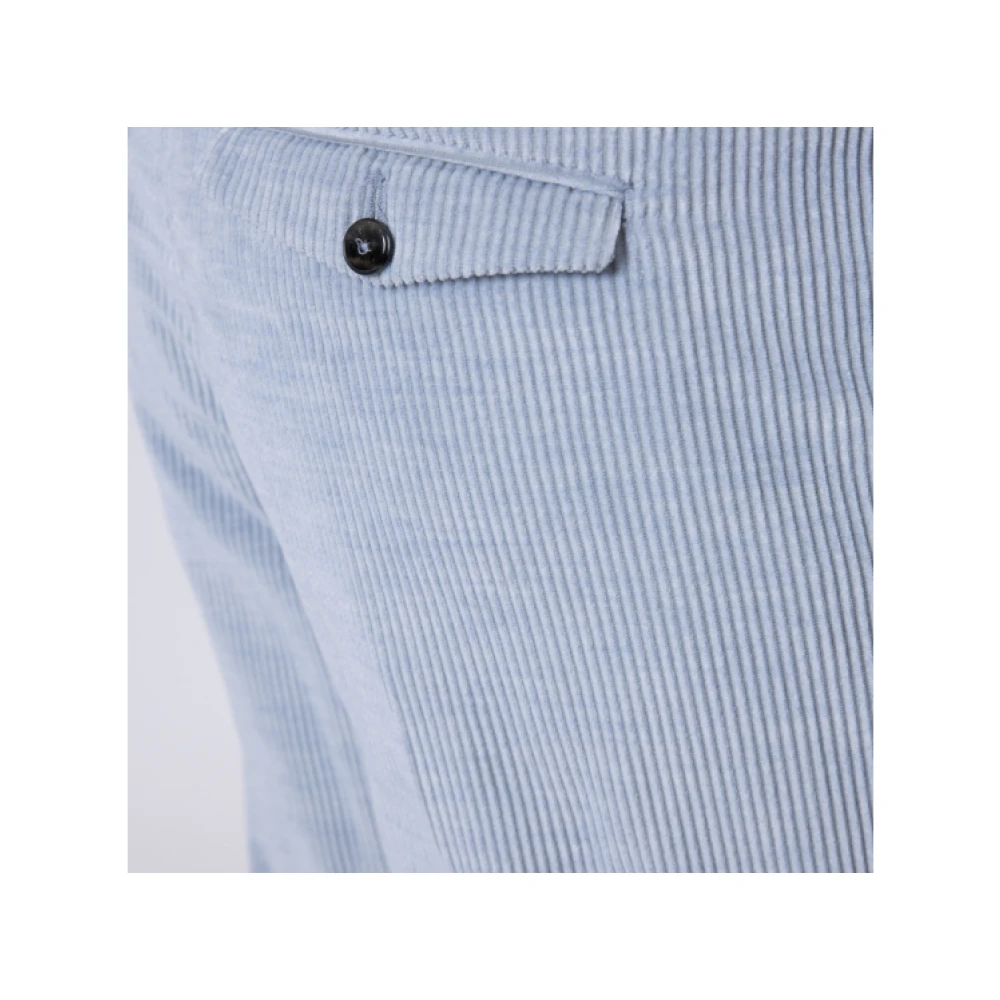 PT Torino Lichtblauwe Corduroy Broek Rebel Fit Blue Heren