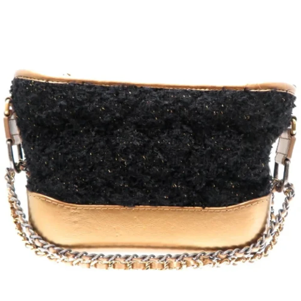 Chanel Vintage Pre-owned Fabric shoulder-bags Black Dames
