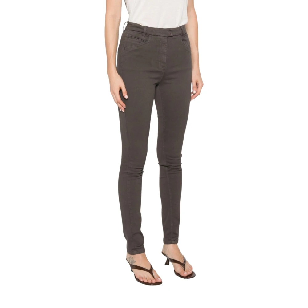 Marella Slim-Fit Trousers - Female - Slim-Fit Trousers - Brown - M - Trousers
