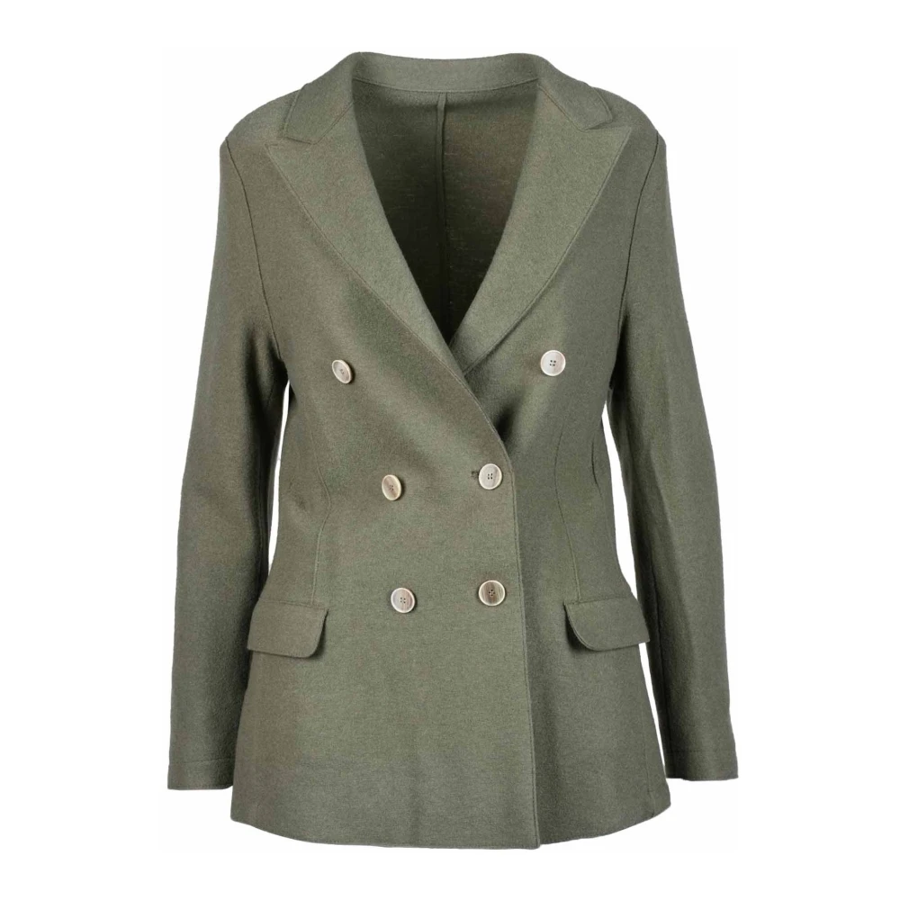 Eleventy Wollen jas Green Dames
