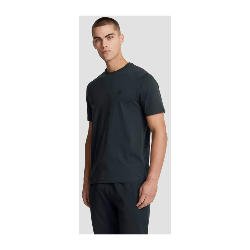 Lyle & Scott Korte Mouw T-shirt Ts400Ton Black Heren
