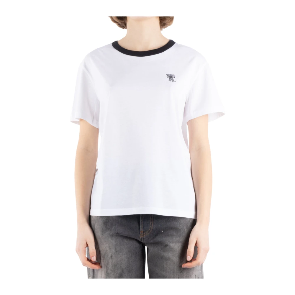 Acne Studios Witte T-shirt Cl0318 White Dames