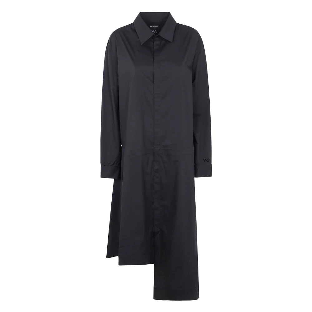 Y-3 Casual Overhemdjurk voor Vrouwen Black Dames