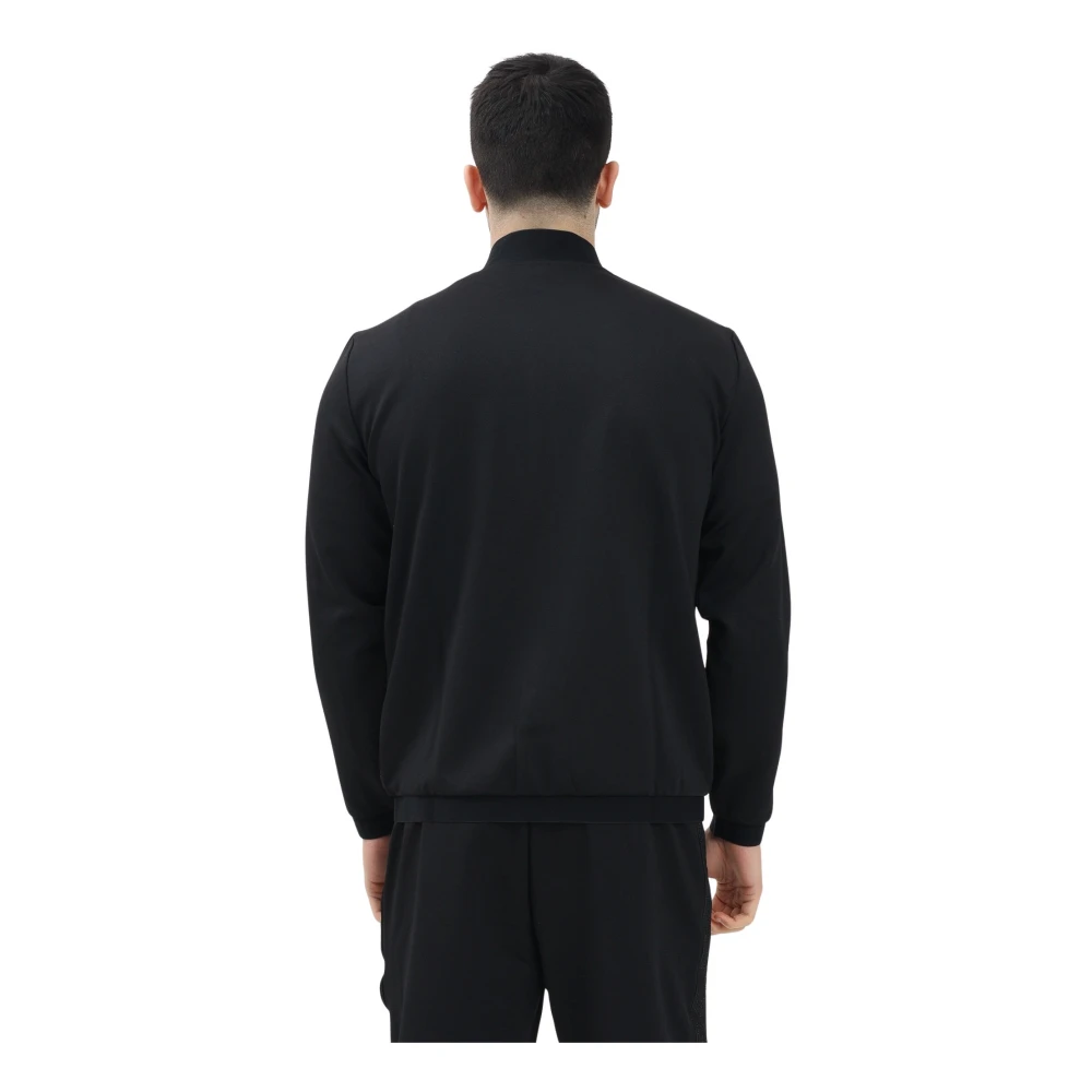 Emporio Armani EA7 Sportieve Zwarte Rits Sweater Black Heren