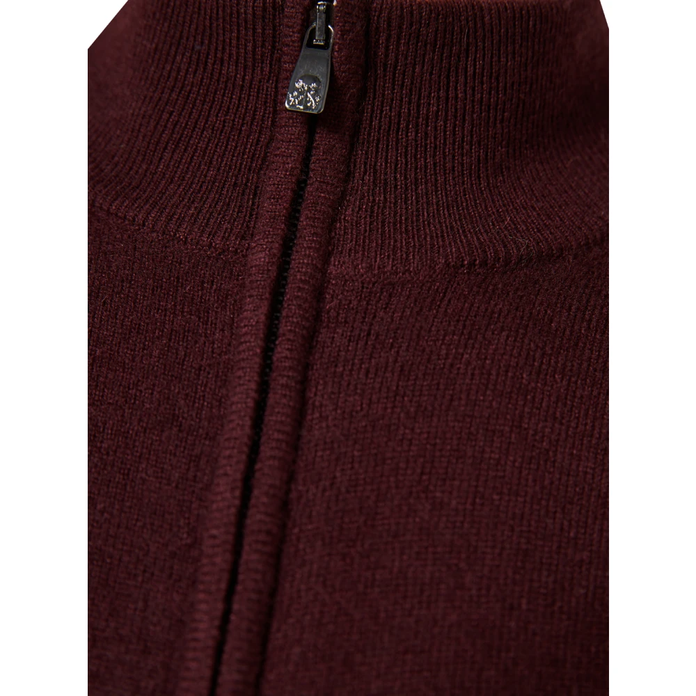 Corneliani Luxe Wol Kasjmier Vest Red Heren