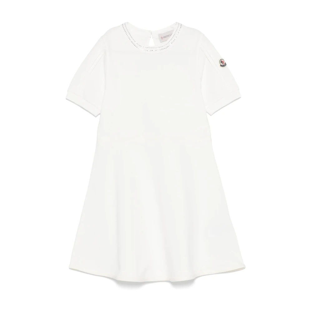 Moncler White Dresses, Female, 14 Y, Dress