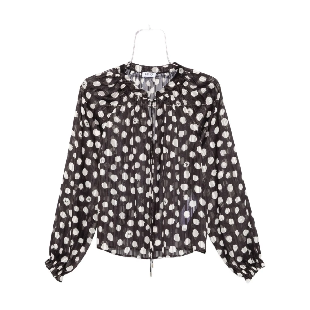 Liu Jo Kvinno Svart Blusar & Skjortor Dam, 2XS, Stiliga Skjortor Kollektion