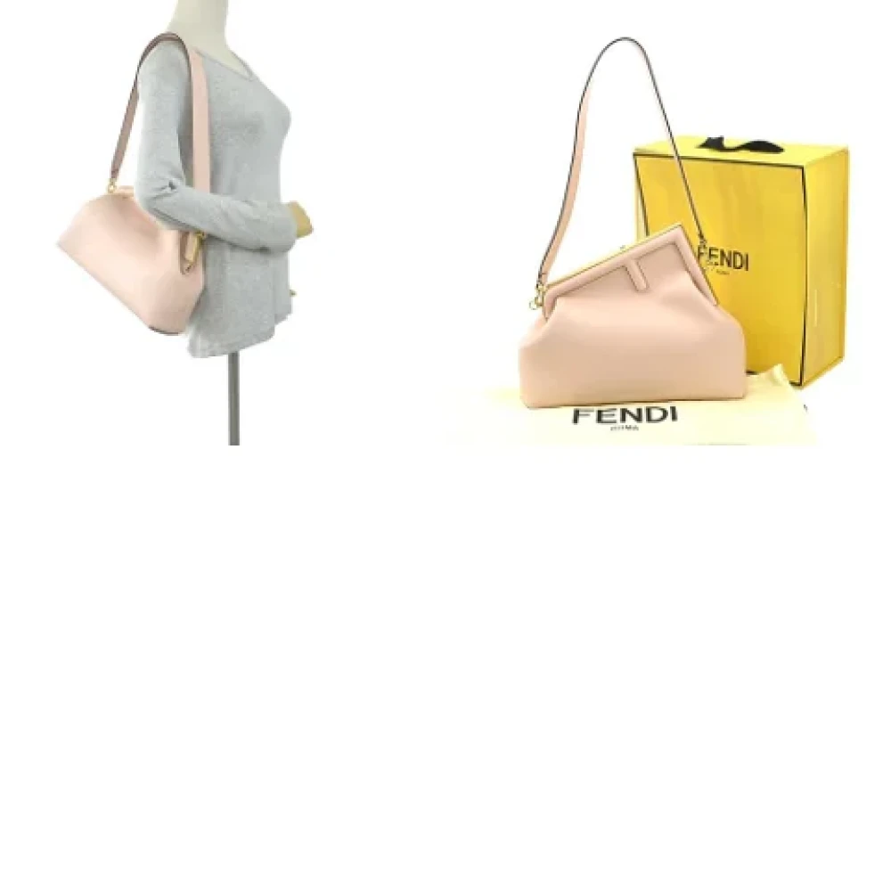 Fendi Vintage Pre-owned Leather fendi-bags Pink Dames