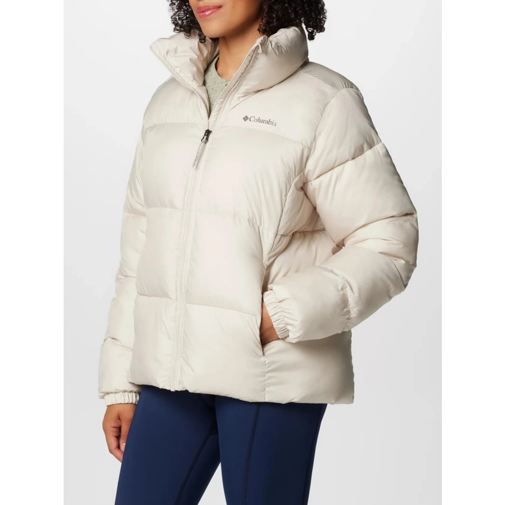 Columbia Winter Puffect Jas Ivoor White Dames