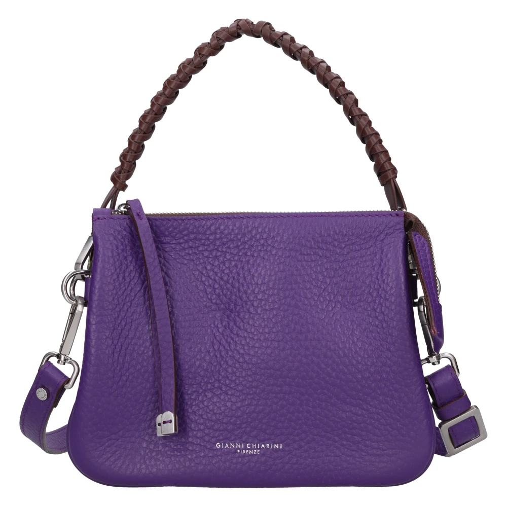 Gianni Chiarini Leren Handtas Purple Dames