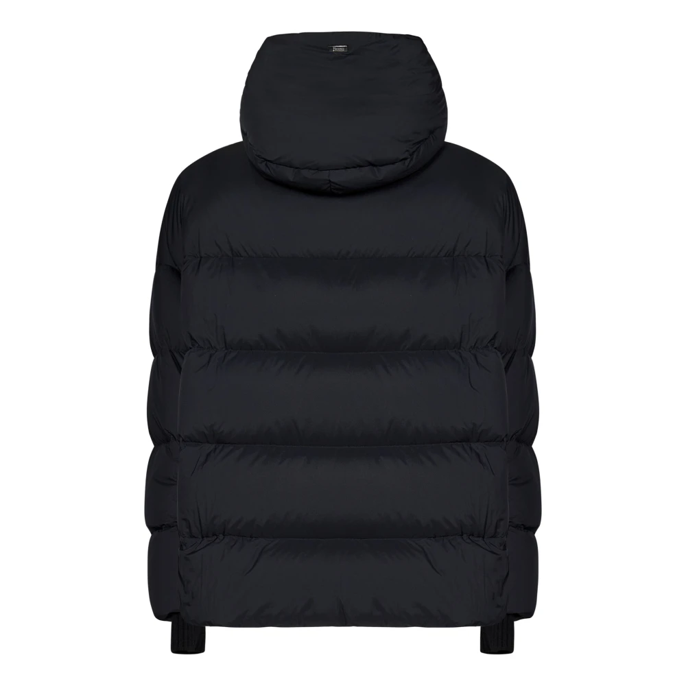 Herno Waterdichte donsjas met capuchon Black Heren