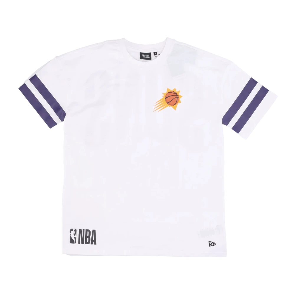 New era NBA Arch Grafische Tee Wit Oranje White Heren