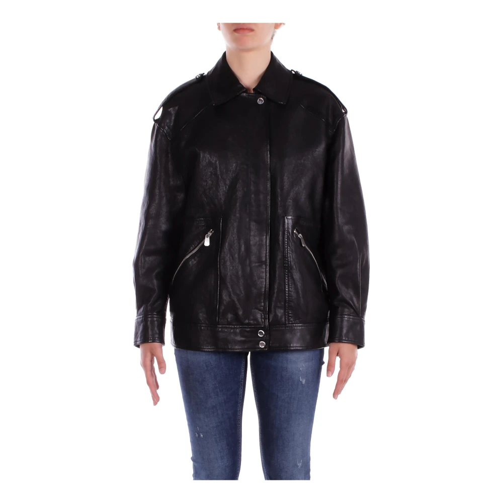 Jackets > Leather Jackets - - Pinko - Modalova