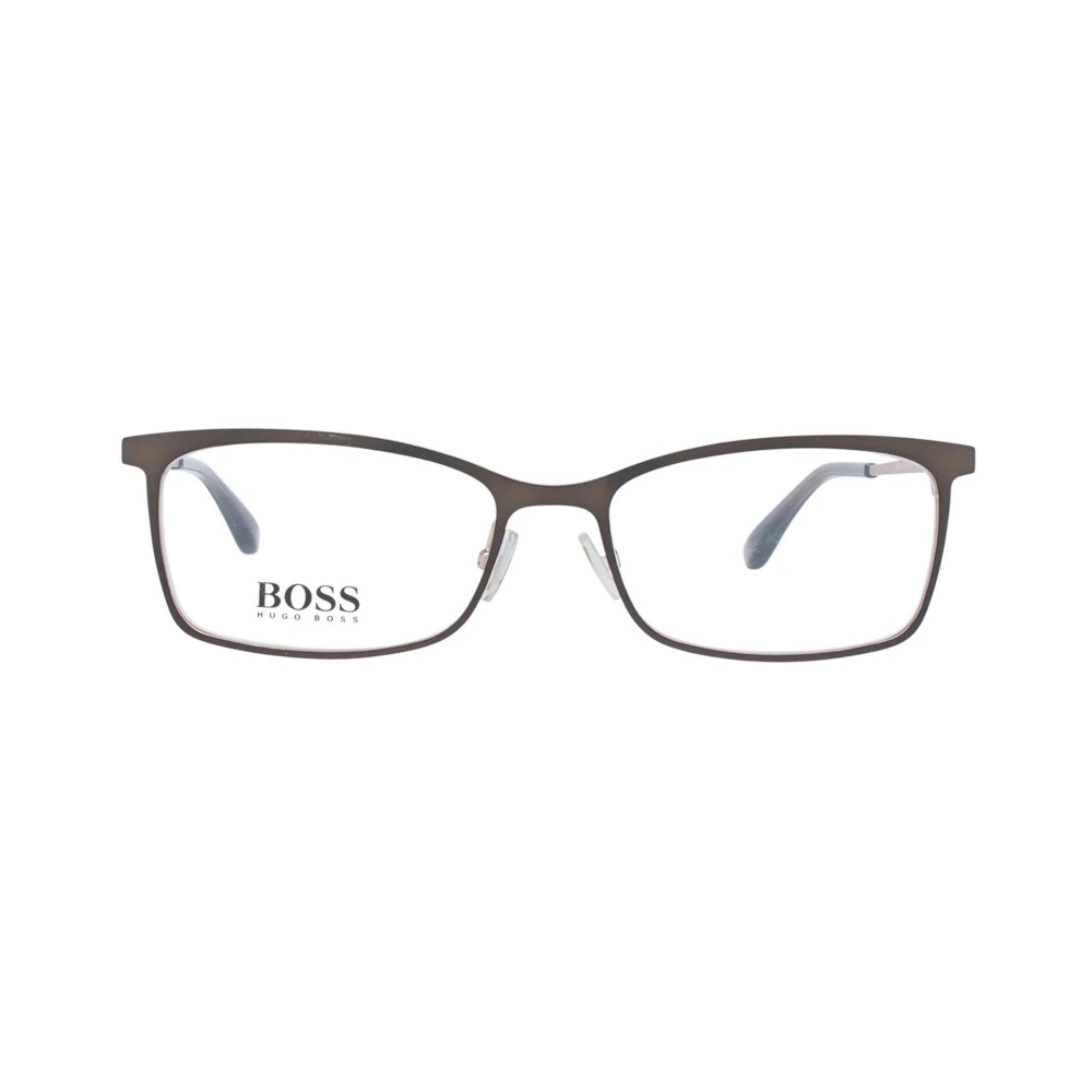 Hugo Boss Bruin Rechthoekig Metalen Optische Monturen Brown Dames