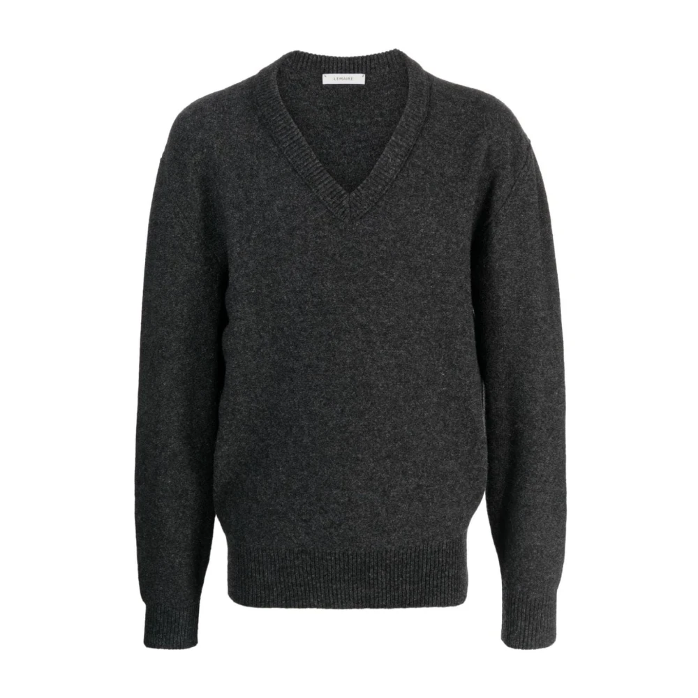 Lemaire Penguin V-Neck Sweater Black Heren