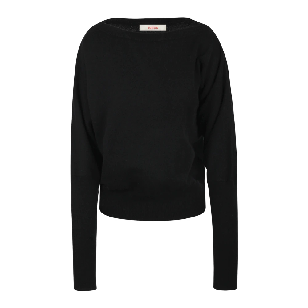 Jucca Scoop Neck Top Black Dames
