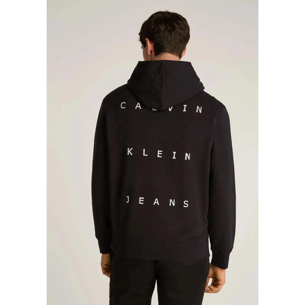 Calvin Klein Jeans Heren hoodie met achterprint Black Heren