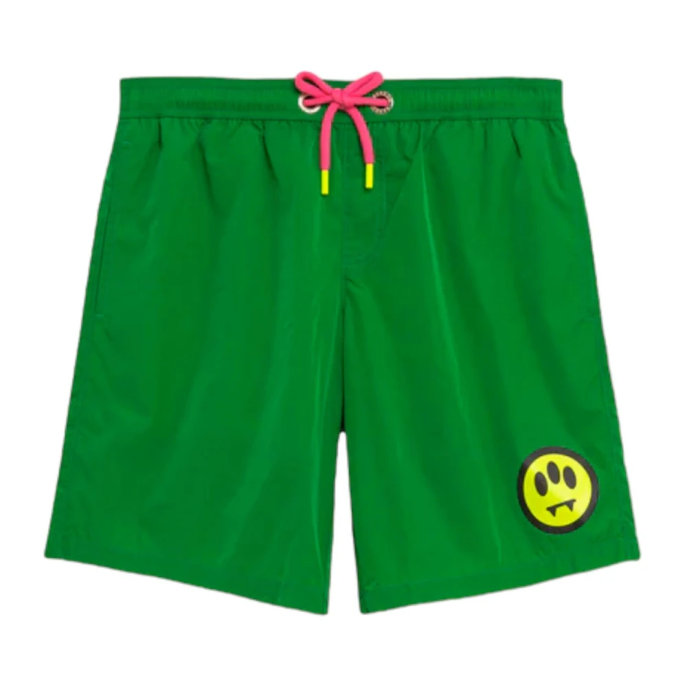 Barrow Logo Swim Shorts in 012 Green Heren