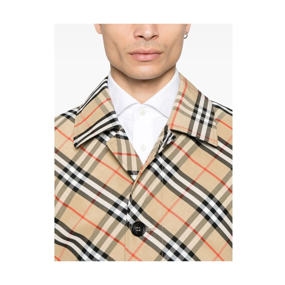 Burberry Beige Knoopjas met Riemmanchetten Beige Heren
