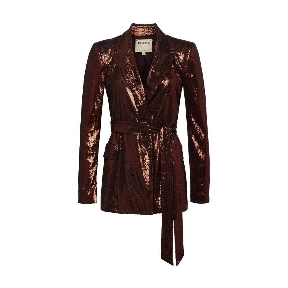 L'agence Brown Stylish Blazer - Female - Blazers - M - Jackets