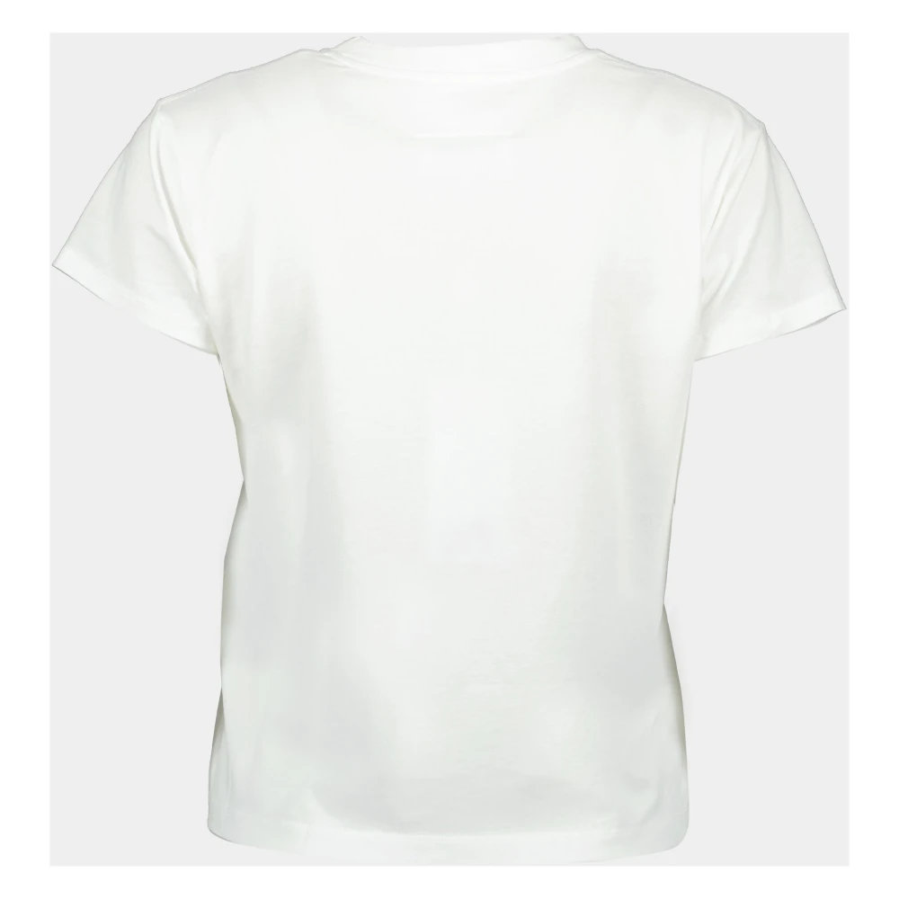 MM6 Maison Margiela Snake Print T-shirt White Dames