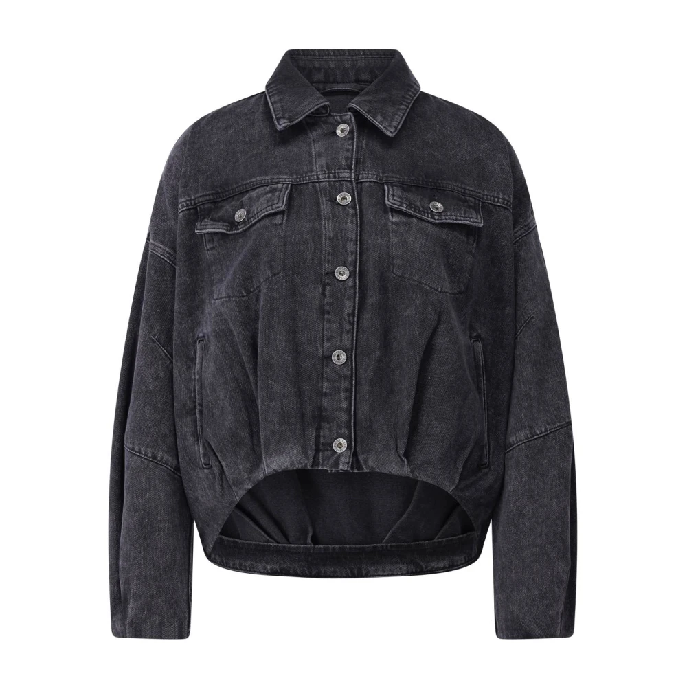 Drykorn Oversized Denim Jack Blaxton Gray Dames