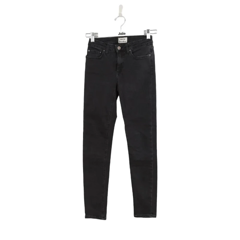 Acne Studios Pre-owned Cotton jeans Black Dames