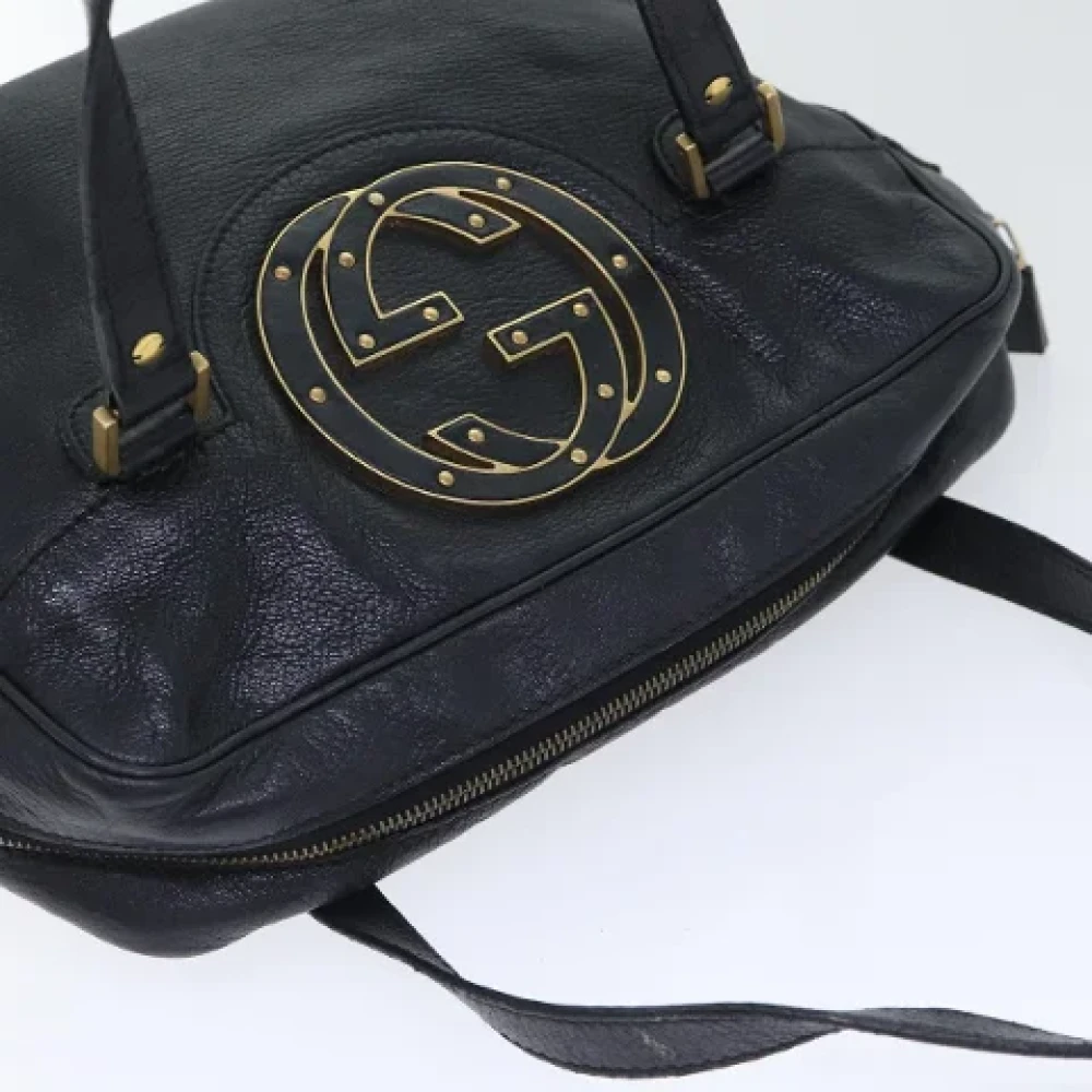 Gucci Vintage Pre-owned Leather gucci-bags Black Dames